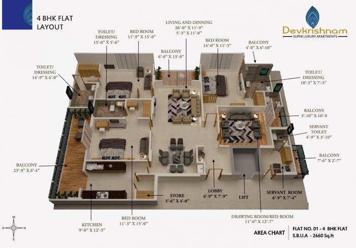 Virasat Devkrishnam - Floor Plan