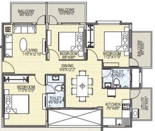 SLV Suhas Celestia - Floor Plan