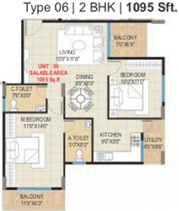 BM Pristine - Floor Plan