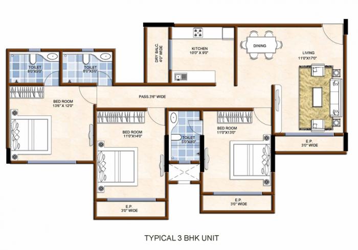 Siroya Sunshine - Floor Plan
