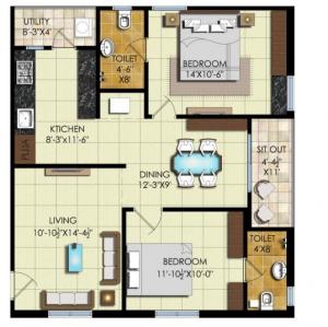 Lakshmi Sree Likhitha Pride - Floor plan
