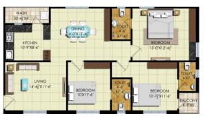 Lakshmi Sree Likhitha Pride - Floor plan