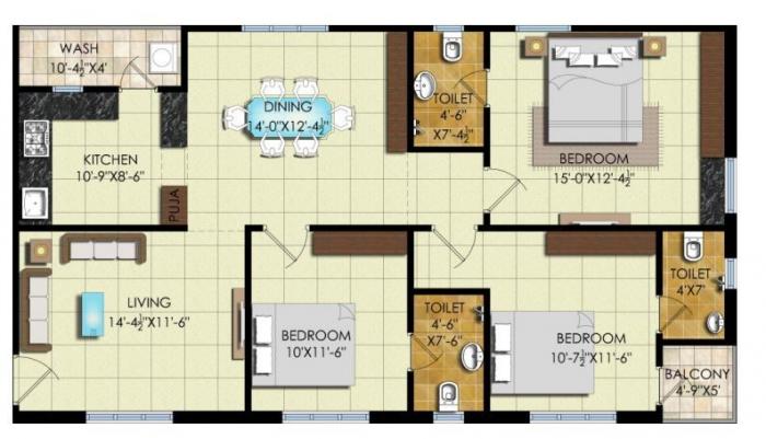 Lakshmi Sree Likhitha Pride - Floor Plan