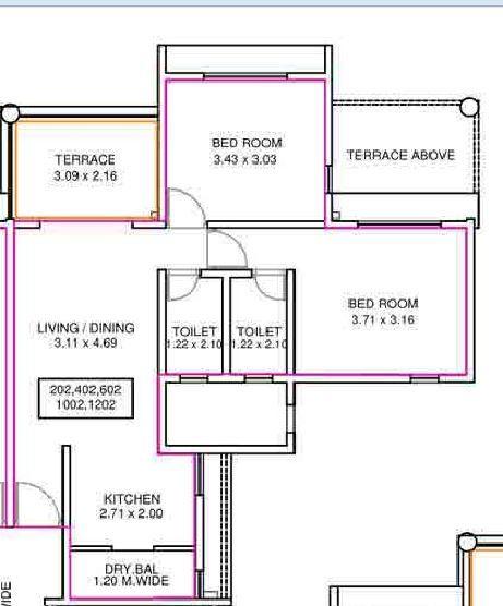 Amit Eka Phase II E Building - Floor Plan