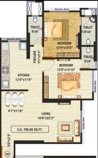 Vas Pushp Vinod 4 - Floor Plan