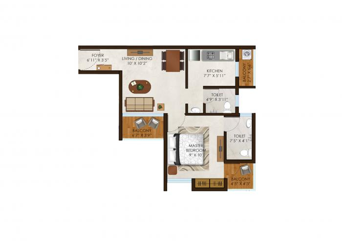 Olympeo Riverside - Floor Plan