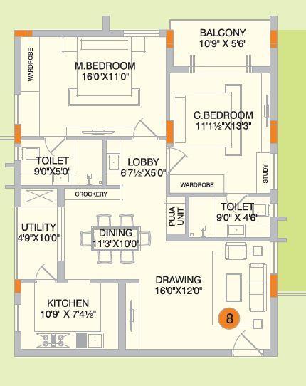 Alekhya Spring Leaf - Floor Plan