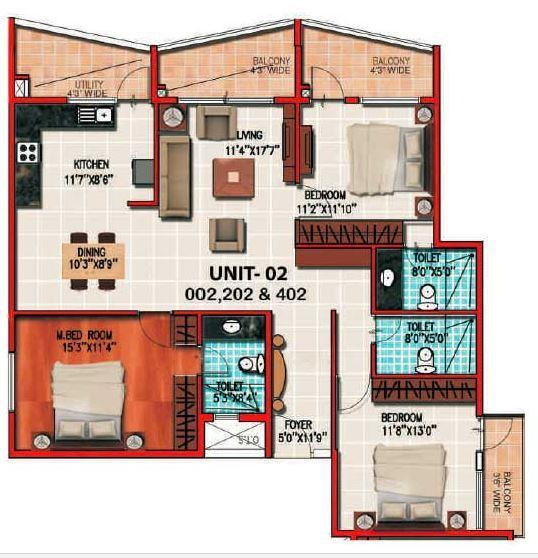 T M Enclave - Floor Plan