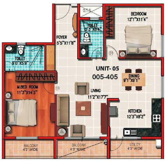 T M Enclave - Floor Plan