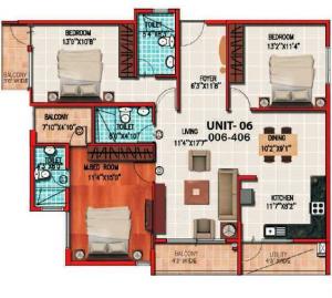 T M Enclave - Floor plan