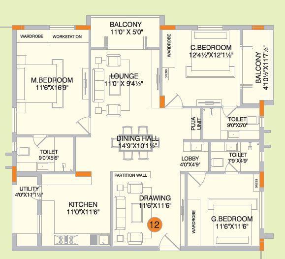 Alekhya Spring Leaf - Floor Plan