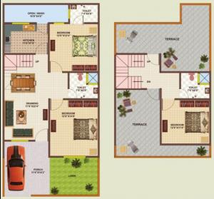 Khilla Uma Dham Villas - Floor plan