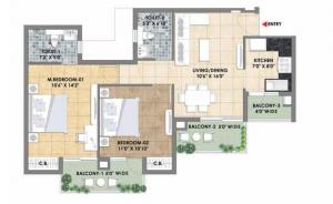TATA Destination 150 - Floor plan