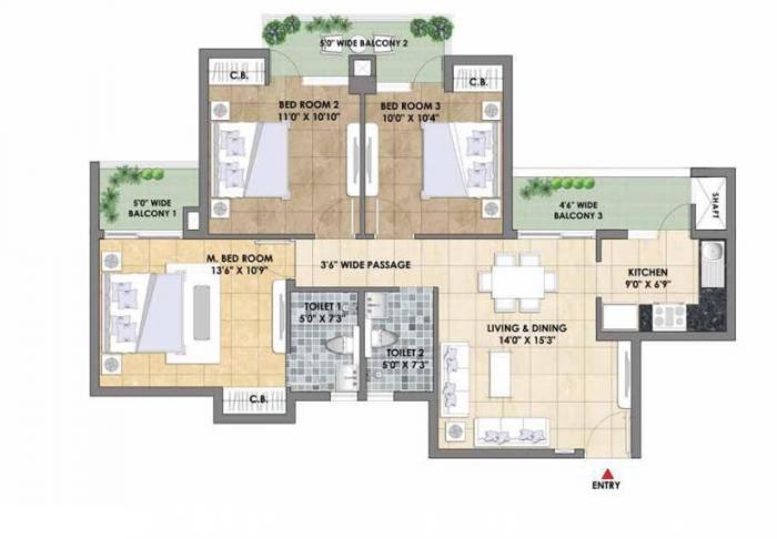 TATA Destination 150 - Floor Plan