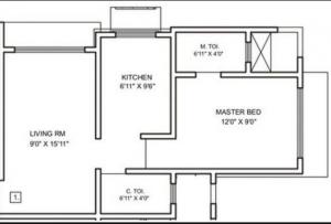 Raj Rameshwaram Apartment - Floor plan