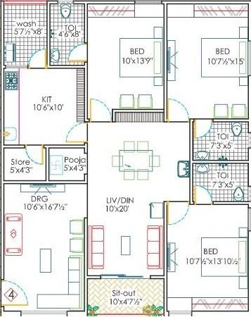 Nestcon Flamingo - Floor Plan