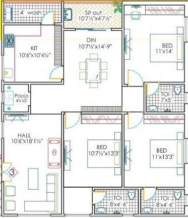Nestcon Flamingo - Floor Plan