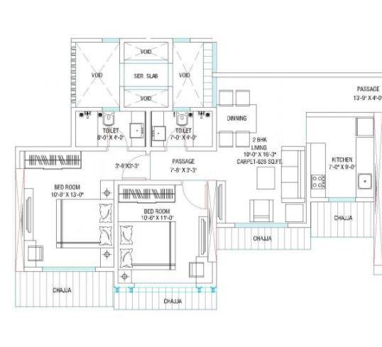 Bhatia Esspee Tower - Floor Plan