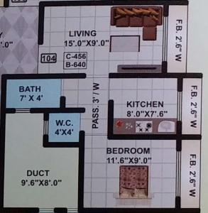Gajraj Mrunali Paradise - Floor plan