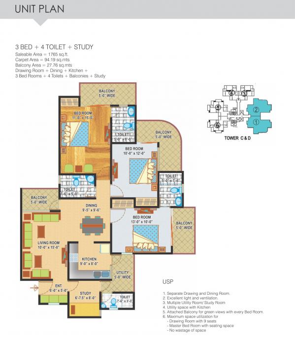 Express Zenith - Floor Plan