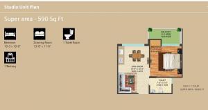 Supertech Golf Suites - Floor plan