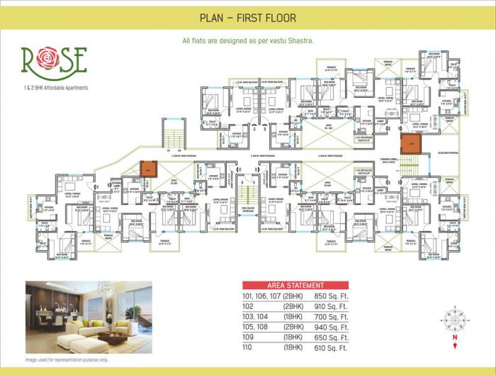 Om Satyam Rose - Site Plan