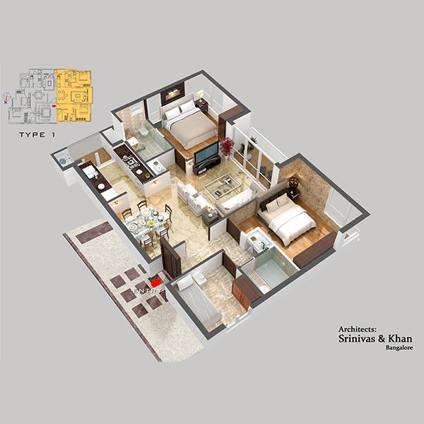 Kaypee Pristine - Floor Plan