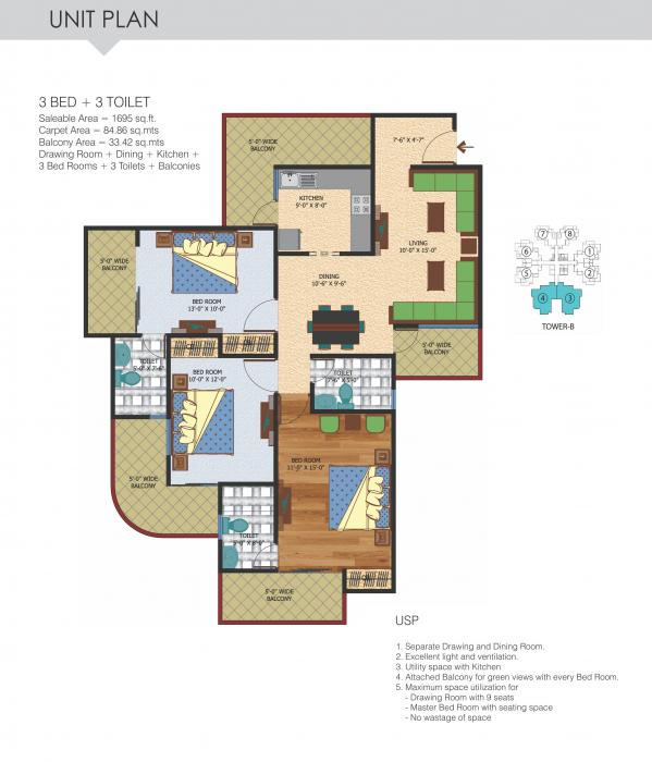 Express Zenith - Floor Plan
