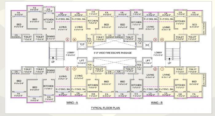 Om Sai Charan Complex Building No 3 - Site Plan