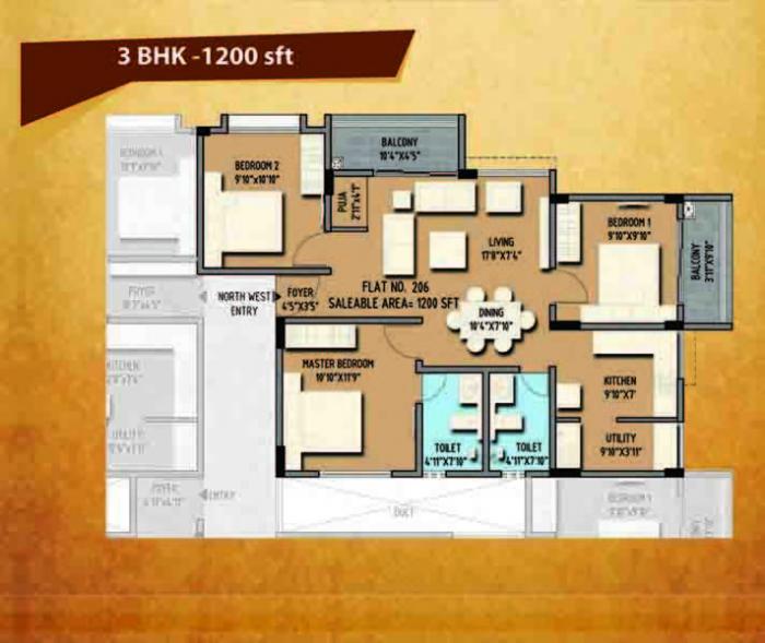 Premier Krishna - Floor Plan