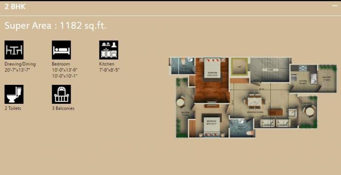 Supertech Aadri - Floor Plan