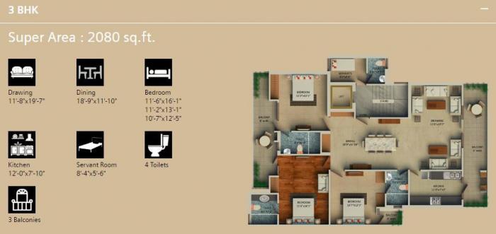 Supertech Aadri - Floor Plan