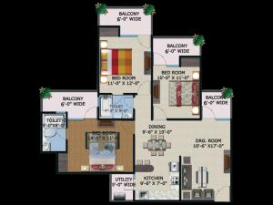 Supertech King Towers - Floor plan