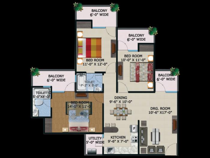Supertech King Towers - Floor Plan
