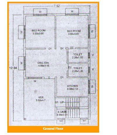 Citicon Mahadev Nagar Simplex - Floor Plan