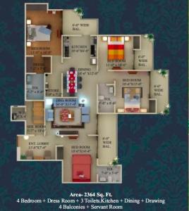 Supertech King Towers - Floor plan
