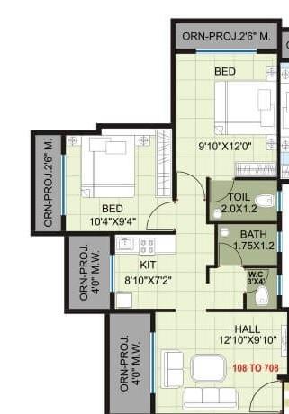 Singh Sai Crystals - Floor Plan