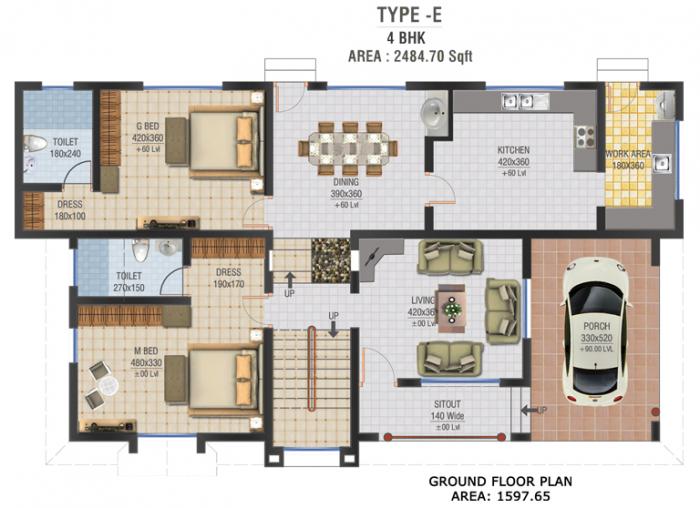 Landmark Highlands - Floor Plan