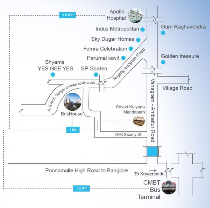 Bharathi BrikHouse - Locality