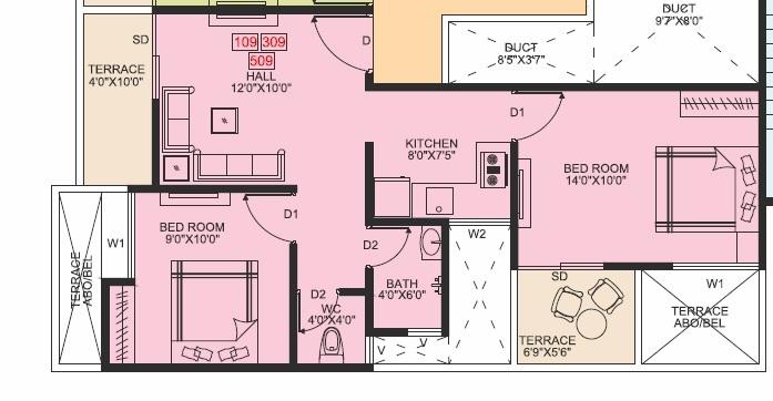 Hakke & Kad Silver Park - Floor Plan