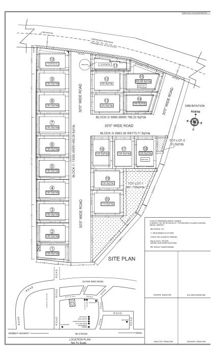 Devansh Dev Prime Villas Block 2 - Master Plan