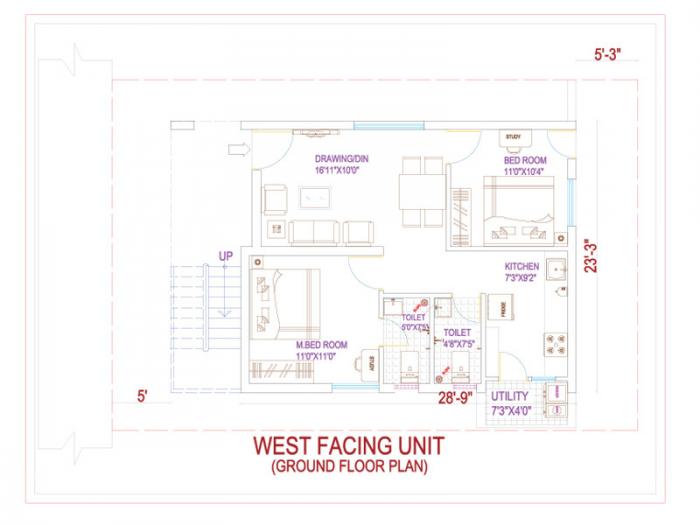Devansh Dev Prime Villas Block 2 - Floor Plan