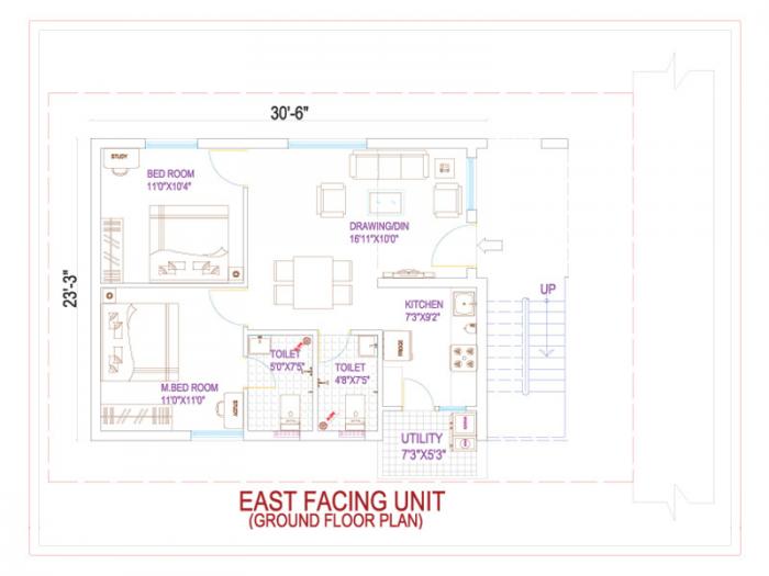 Devansh Dev Prime Villas Block 2 - Floor Plan