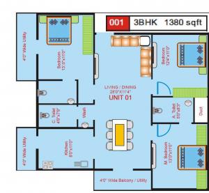 JPC Pallavi - Floor plan