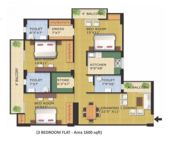 JS The Address - Floor Plan