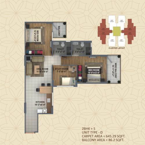 ROF Ananda - Floor Plan