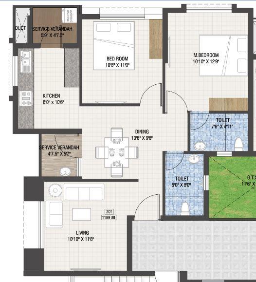 Plaza Tranquil Square - Floor Plan