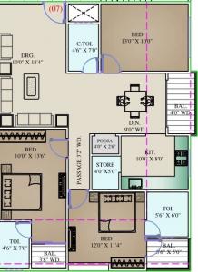 Shree Sai Dham - Floor plan