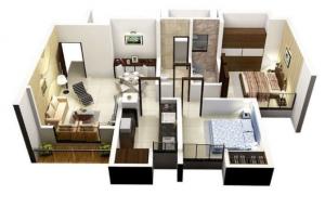 Dosti Planet North Jade - Floor plan