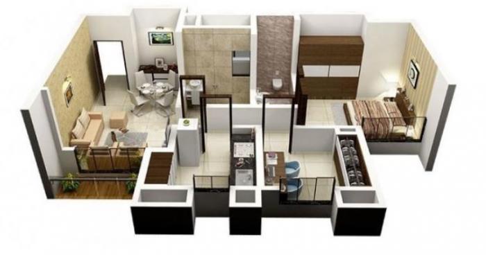 Dosti Planet North Jade - Floor Plan